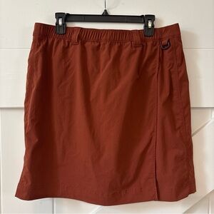 Duluth Trading Co Heirloom Gardening Skort Skirt Rust Size L Preppy Minimalist